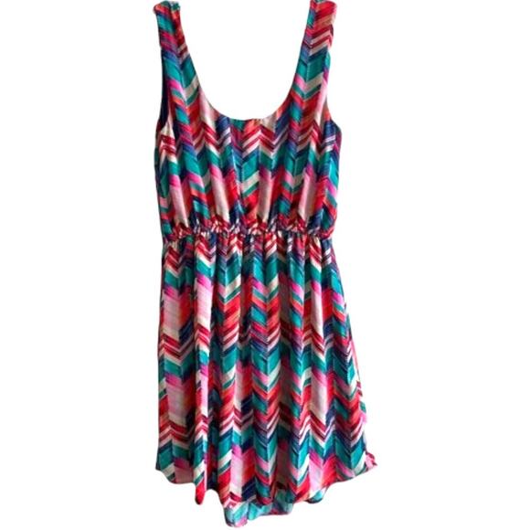 Rue21 Printed Scoop Neck Sleeveless Mini Dress, M - Picture 2 of 3